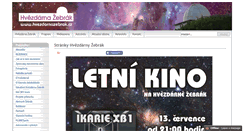 Desktop Screenshot of hvezdarnazebrak.cz